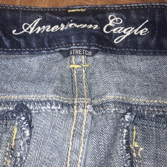 American Eagle Denim Stretch Jean Shorts Size 4 - Picture 5 of 6
